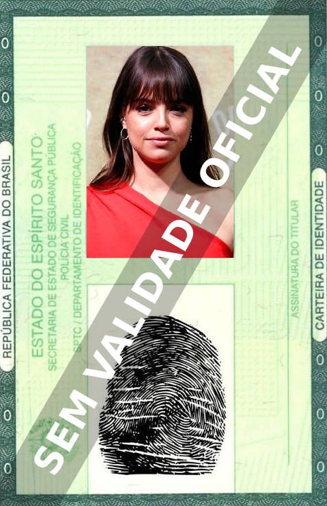 Imagem hipotética representando a carteira de identidade de Agatha Moreira