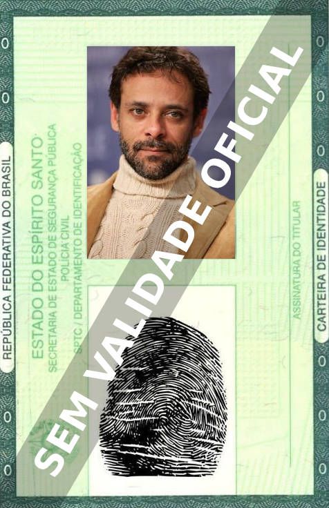Imagem hipotética representando a carteira de identidade de Alexander Siddig