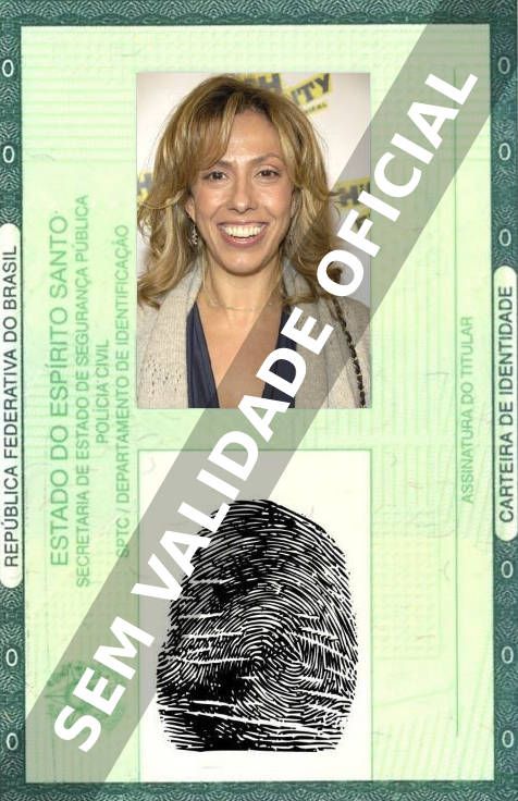 Imagem hipotética representando a carteira de identidade de Amanda Green