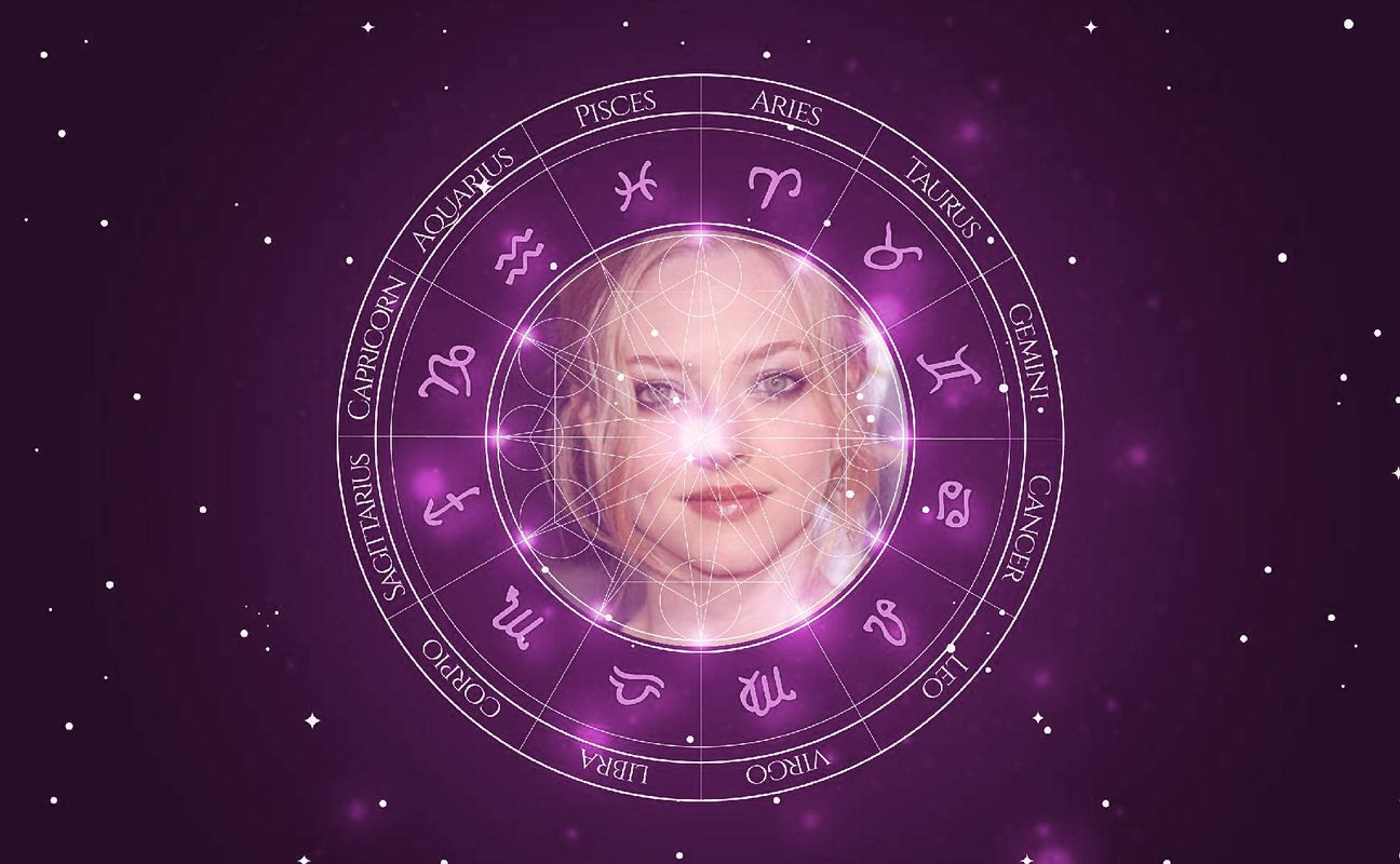 Imagem representando o mapa astral de Amanda Seyfried