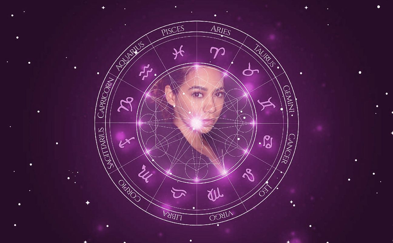 Imagem representando o mapa astral de Amy Correa