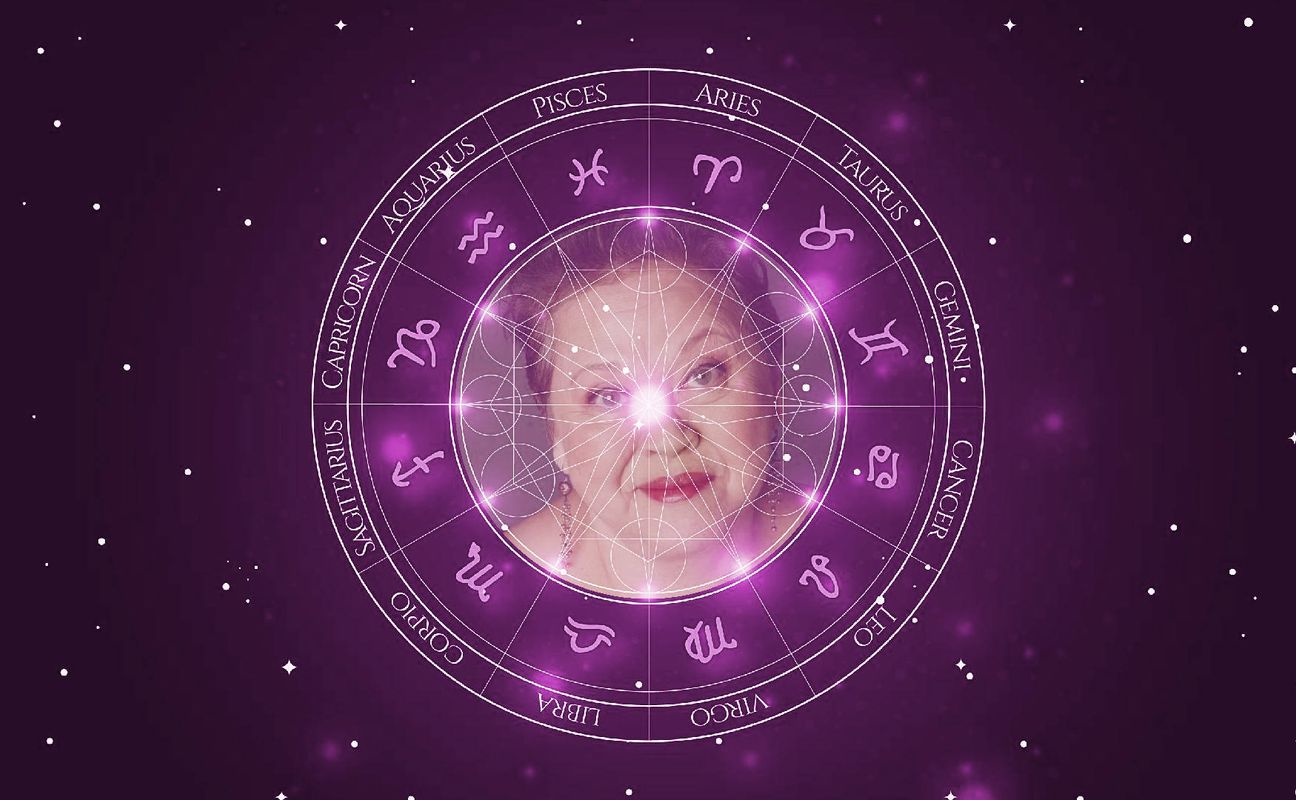 Imagem representando o mapa astral de Amy Hill