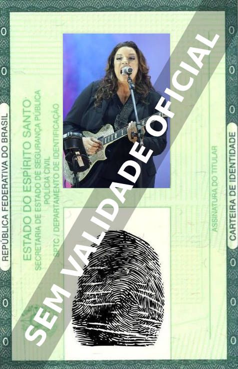 Imagem hipotética representando a carteira de identidade de Ana Carolina