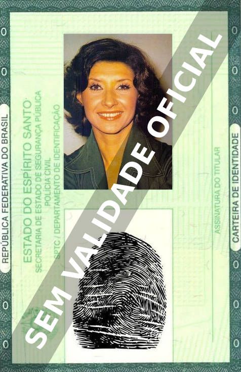 Imagem hipotética representando a carteira de identidade de Ana Rosa