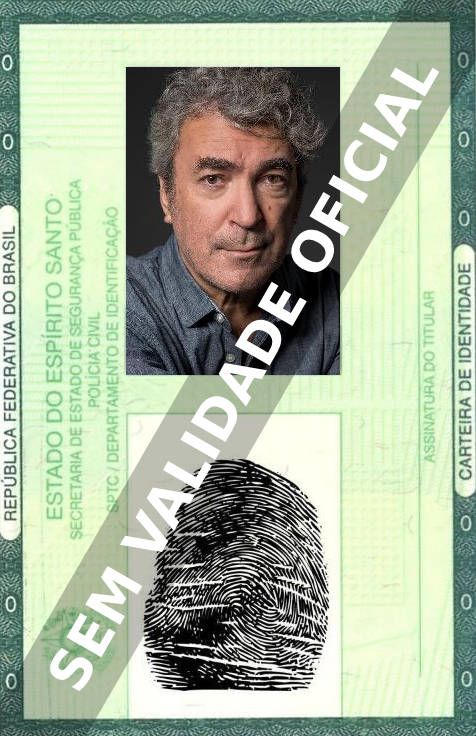 Imagem hipotética representando a carteira de identidade de André Gago