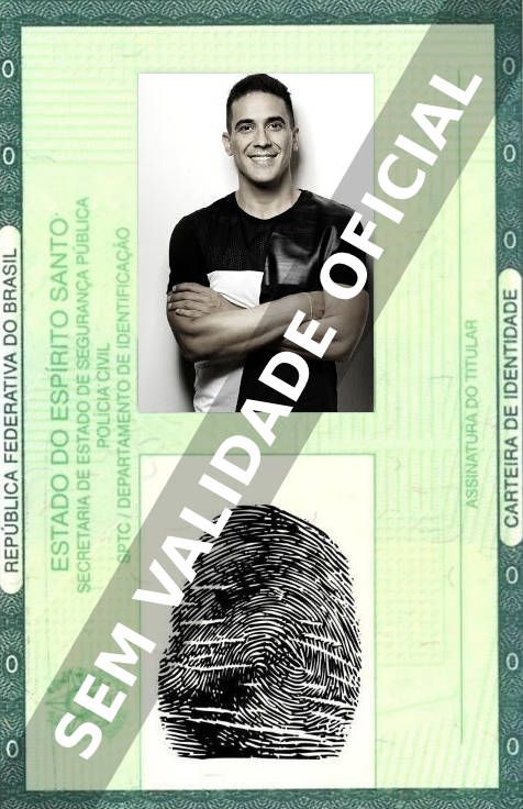 Imagem hipotética representando a carteira de identidade de André Marques