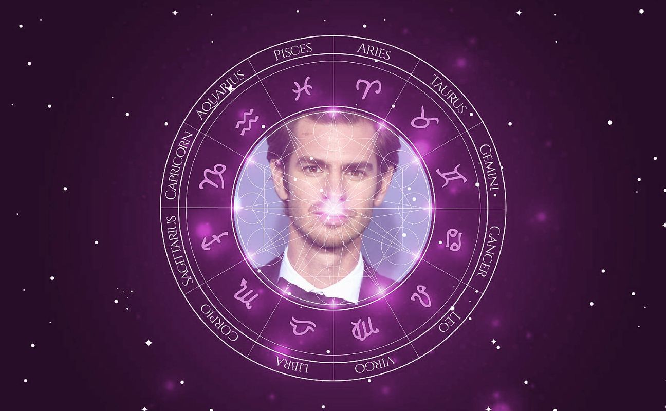 Imagem representando o mapa astral de Andrew Garfield