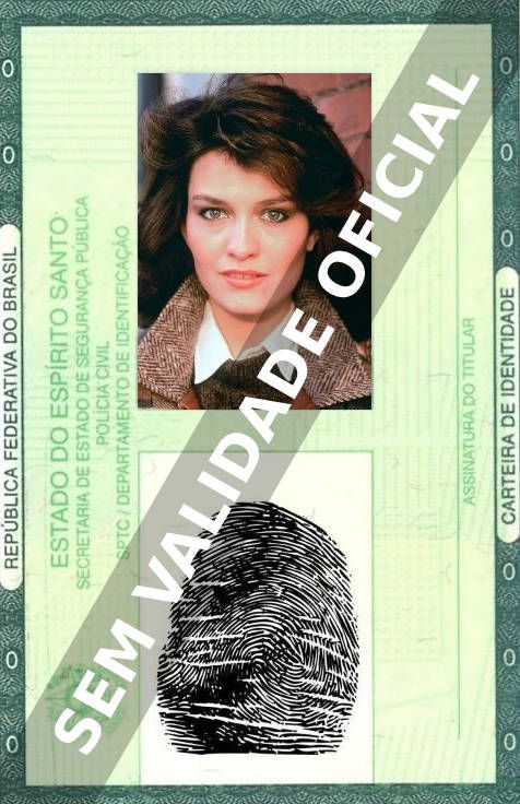 Imagem hipotética representando a carteira de identidade de Barbara Stock