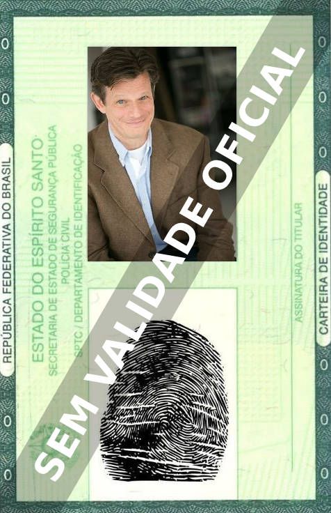 Imagem hipotética representando a carteira de identidade de Bill Lobley