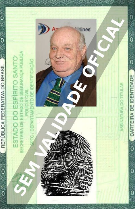 Imagem hipotética representando a carteira de identidade de Brian Doyle-Murray