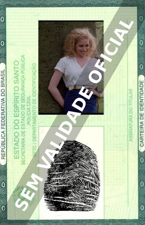 Imagem hipotética representando a carteira de identidade de C.K. Steefel