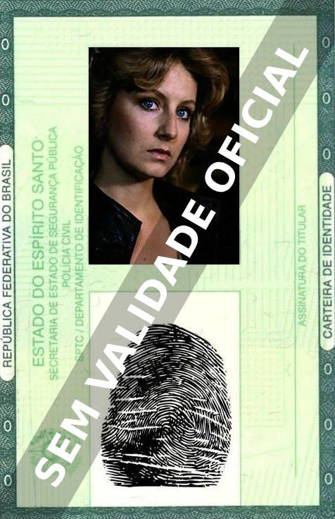 Imagem hipotética representando a carteira de identidade de Carolin Ohrner