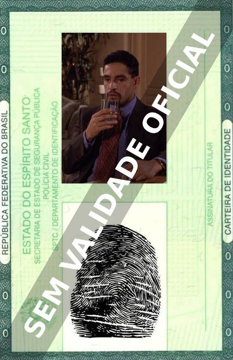 Imagem hipotética representando a carteira de identidade de David Labiosa