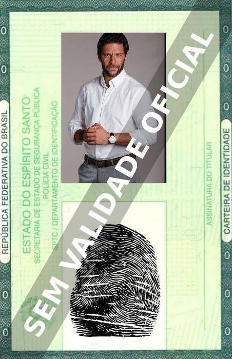 Imagem hipotética representando a carteira de identidade de Eurico Lopes
