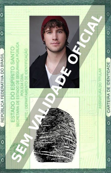 Imagem hipotética representando a carteira de identidade de Hank Northrop