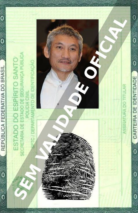 Imagem hipotética representando a carteira de identidade de Hark Tsui
