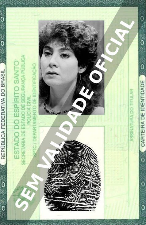Imagem hipotética representando a carteira de identidade de Helena Ramos