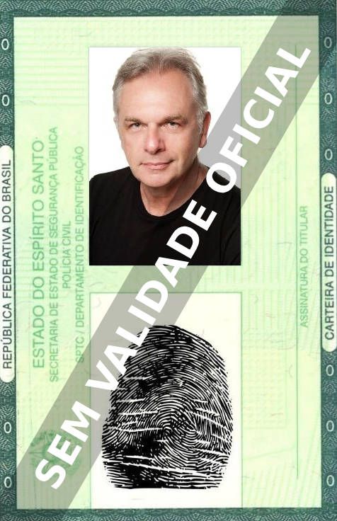 Imagem hipotética representando a carteira de identidade de Henri Pagnoncelli