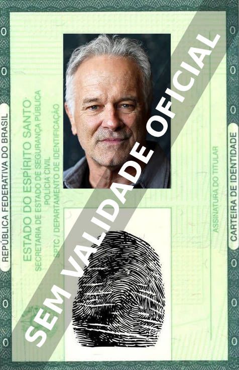 Imagem hipotética representando a carteira de identidade de John Posey
