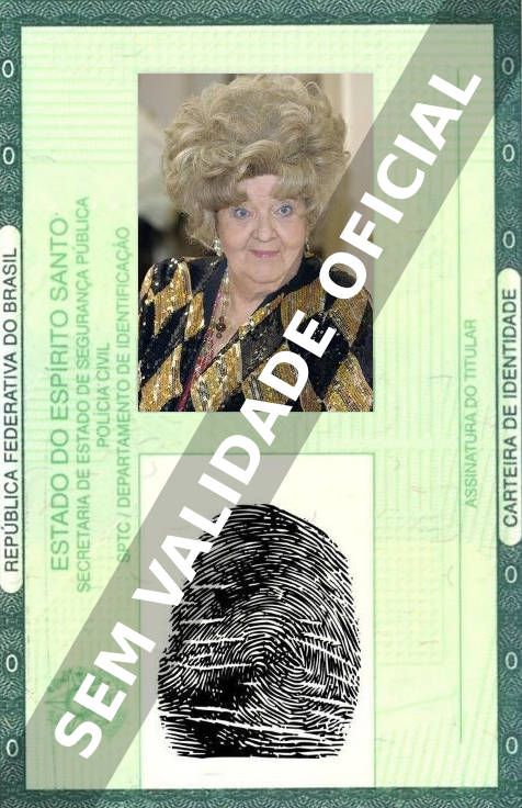 Imagem hipotética representando a carteira de identidade de Krystyna Rutkowska-Ulewicz