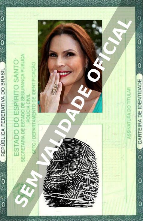 Imagem hipotética representando a carteira de identidade de Laura Muller