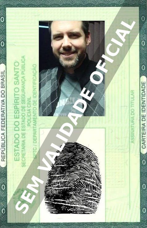 Imagem hipotética representando a carteira de identidade de Marc Diraison