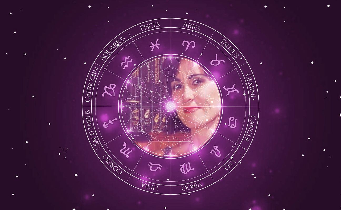 Imagem representando o mapa astral de Márcia Cabrita