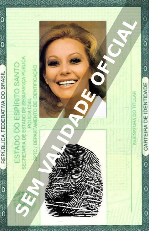 Imagem hipotética representando a carteira de identidade de Márcia Maria