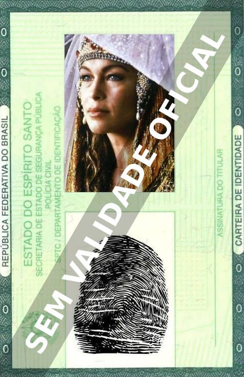 Imagem hipotética representando a carteira de identidade de Marisol