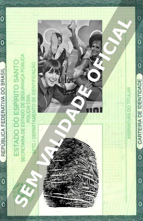 Imagem hipotética representando a carteira de identidade de Mary Quant