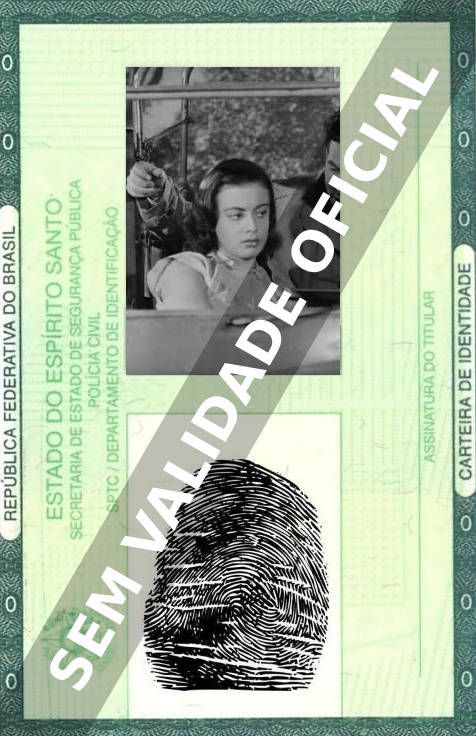 Imagem hipotética representando a carteira de identidade de Maurizio Arena