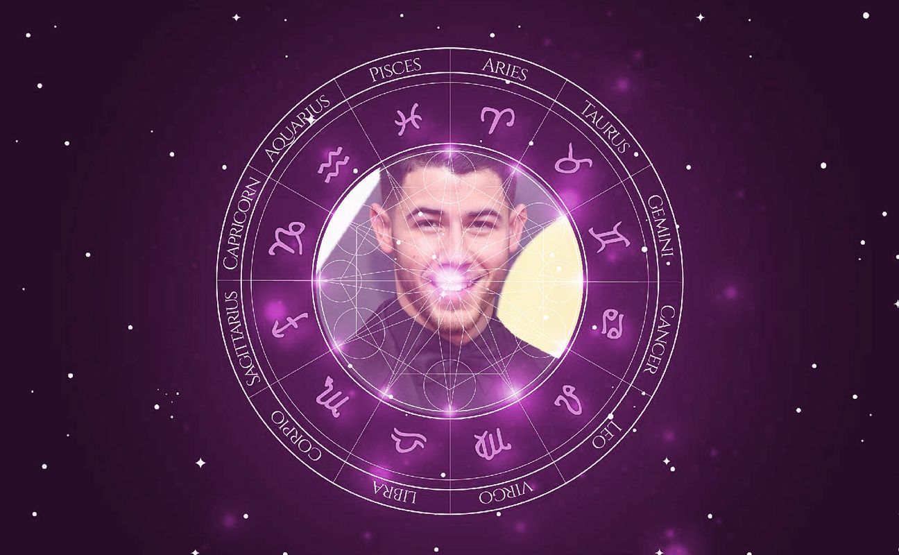 Imagem representando o mapa astral de Nick Jonas