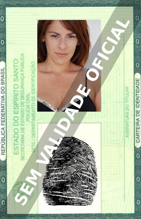 Imagem hipotética representando a carteira de identidade de Patricia Prata