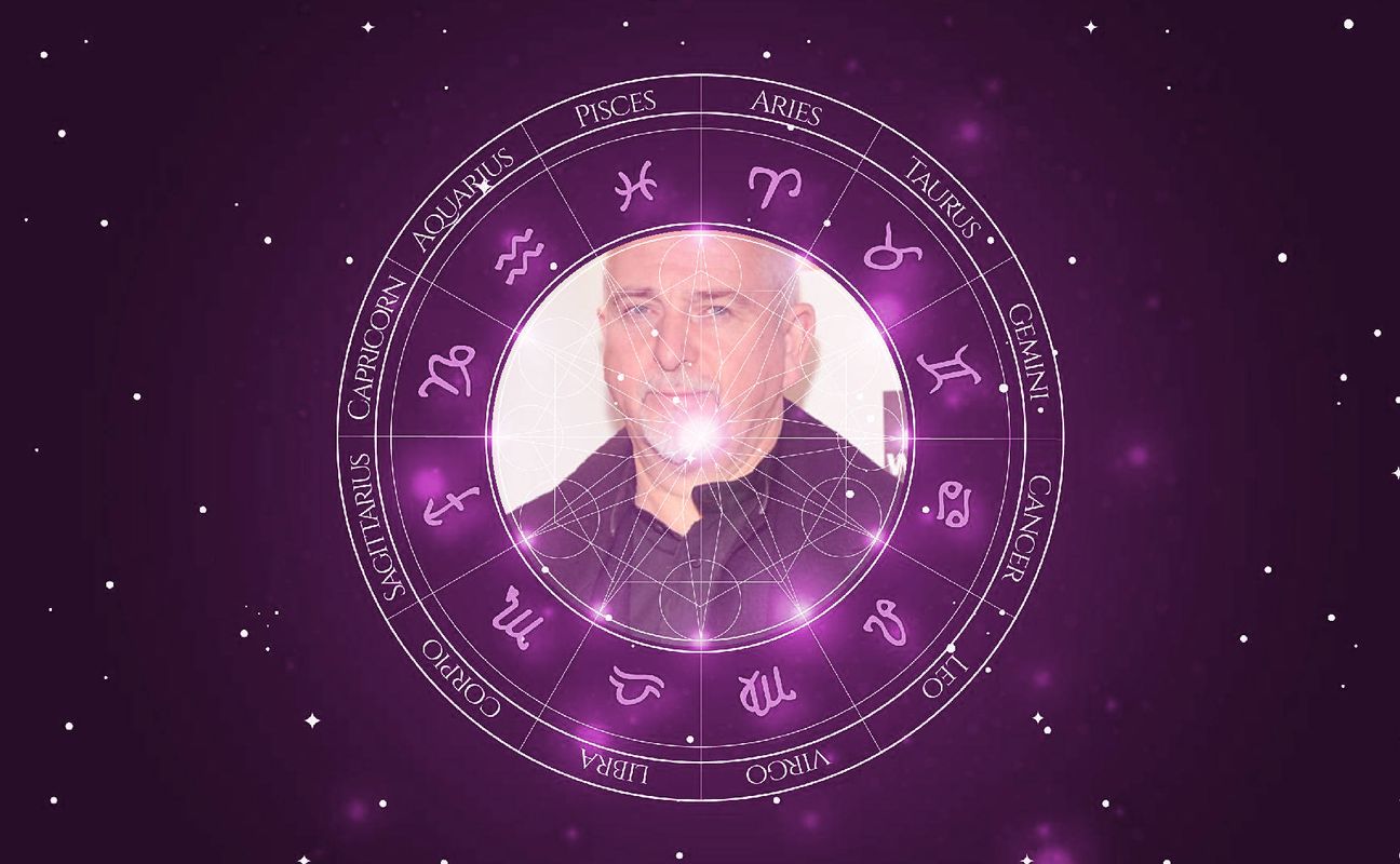 Imagem representando o mapa astral de Peter Gabriel