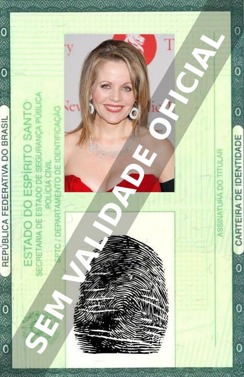 Imagem hipotética representando a carteira de identidade de Renée Fleming