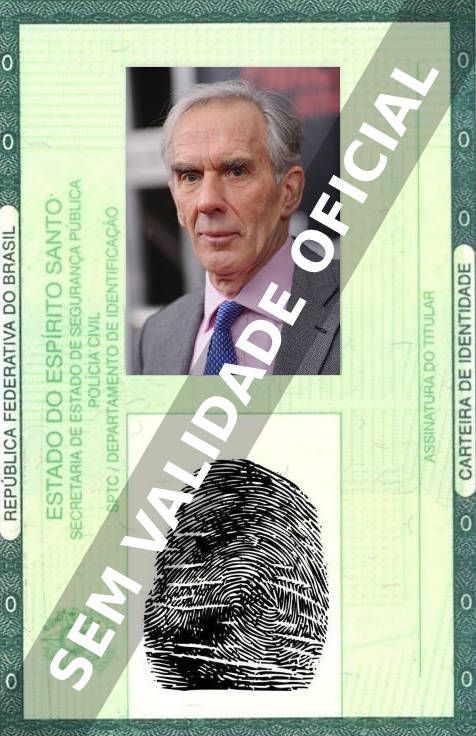 Imagem hipotética representando a carteira de identidade de Richard Durden