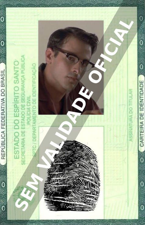 Imagem hipotética representando a carteira de identidade de Santiago Magill