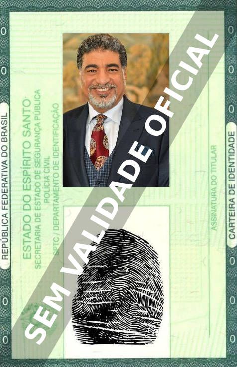 Imagem hipotética representando a carteira de identidade de Sayed Badreya