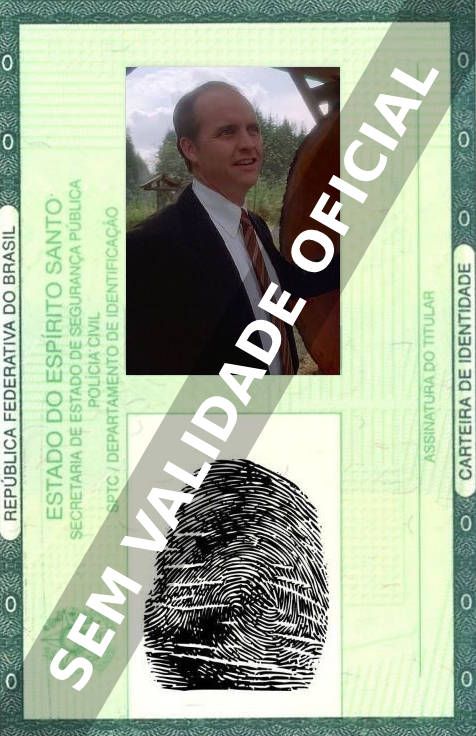 Imagem hipotética representando a carteira de identidade de Scott Burkholder