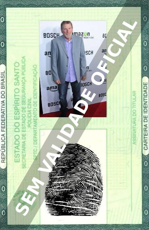 Imagem hipotética representando a carteira de identidade de Scott Klace