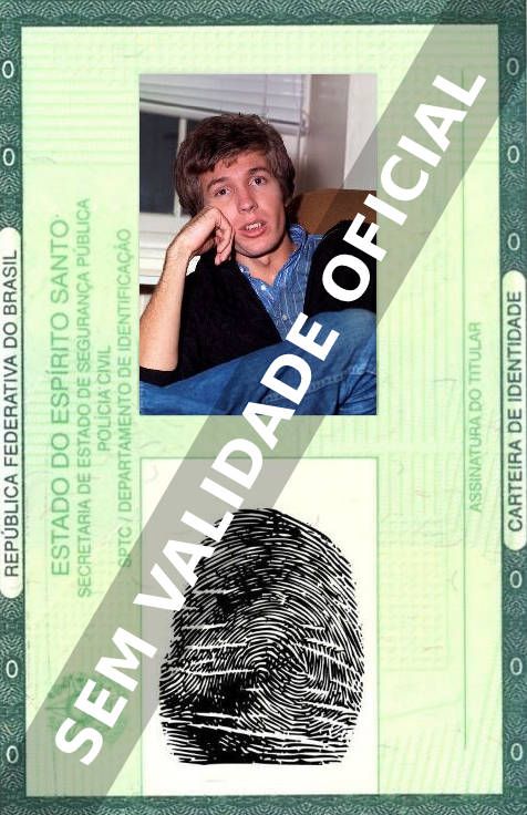Imagem hipotética representando a carteira de identidade de Scott Walker