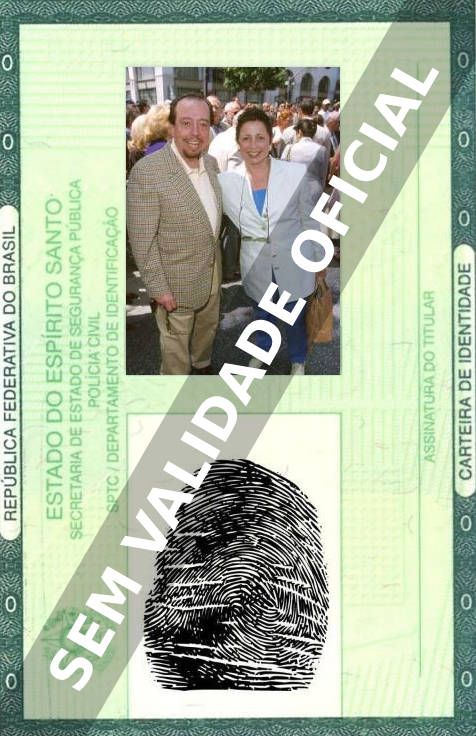 Imagem hipotética representando a carteira de identidade de Sergio Mendes