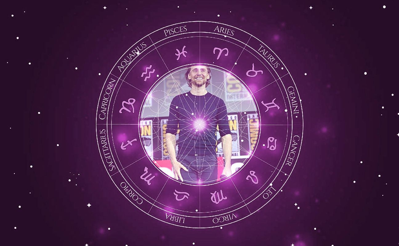 Imagem representando o mapa astral de Tom Hiddleston
