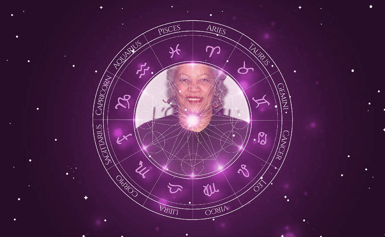 Imagem representando o mapa astral de Toni Morrison