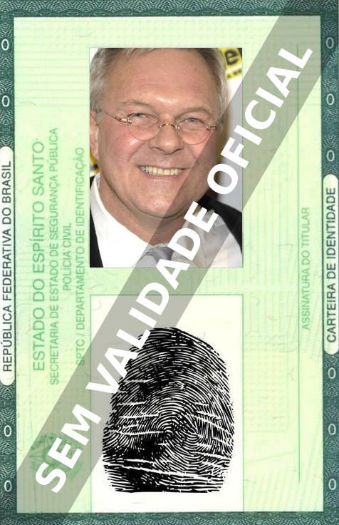Imagem hipotética representando a carteira de identidade de Walter Bobbie