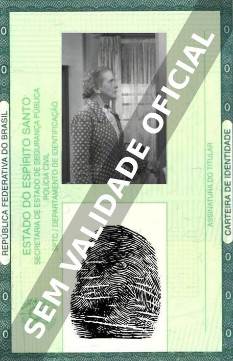 Imagem hipotética representando a carteira de identidade de Walter Reed