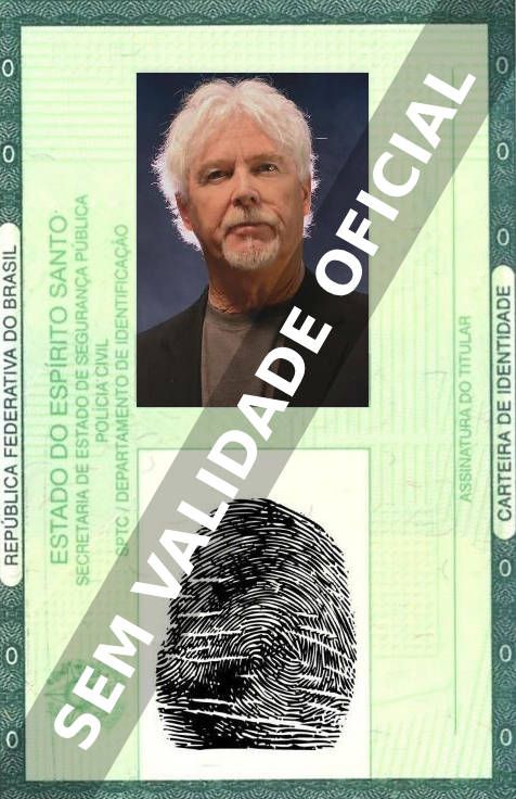 Imagem hipotética representando a carteira de identidade de William Katt