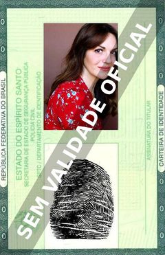 Imagem hipotética representando a carteira de identidade de Abigail Marlowe