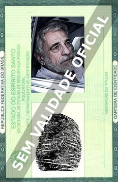 Imagem hipotética representando a carteira de identidade de Aderbal Freire Filho