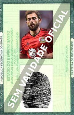 Imagem hipotética representando a carteira de identidade de Admir Mehmedi